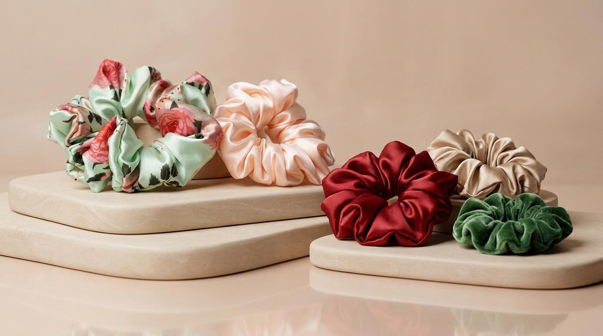 Premium Satin & Floral Hair Scrunchies