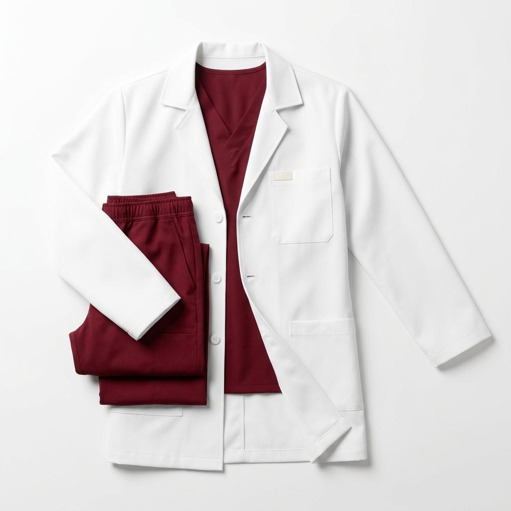 Professional White Lab Coat & Medical Apron